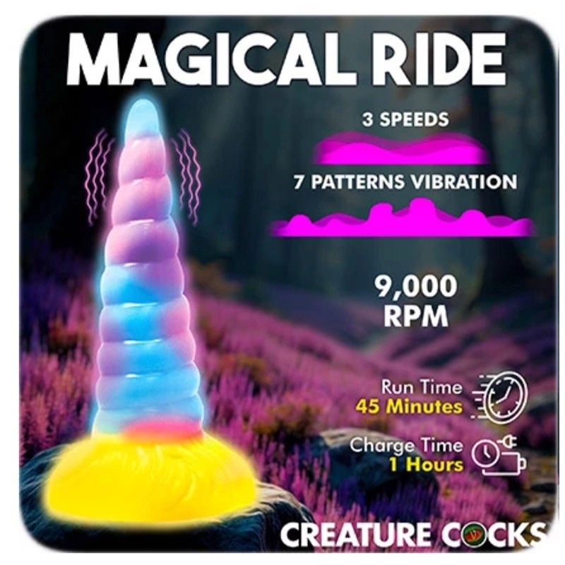 Vibratore Creature Cocks Unicorn - 17 cm