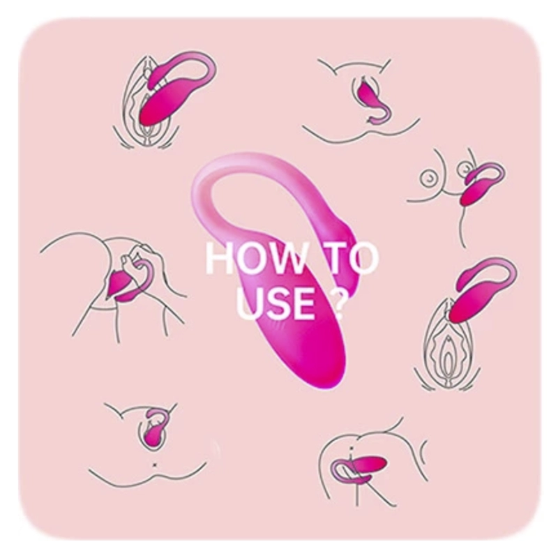 Verbundene Vibro-Ei (Rosa) - Magic Motion Flamingo Max