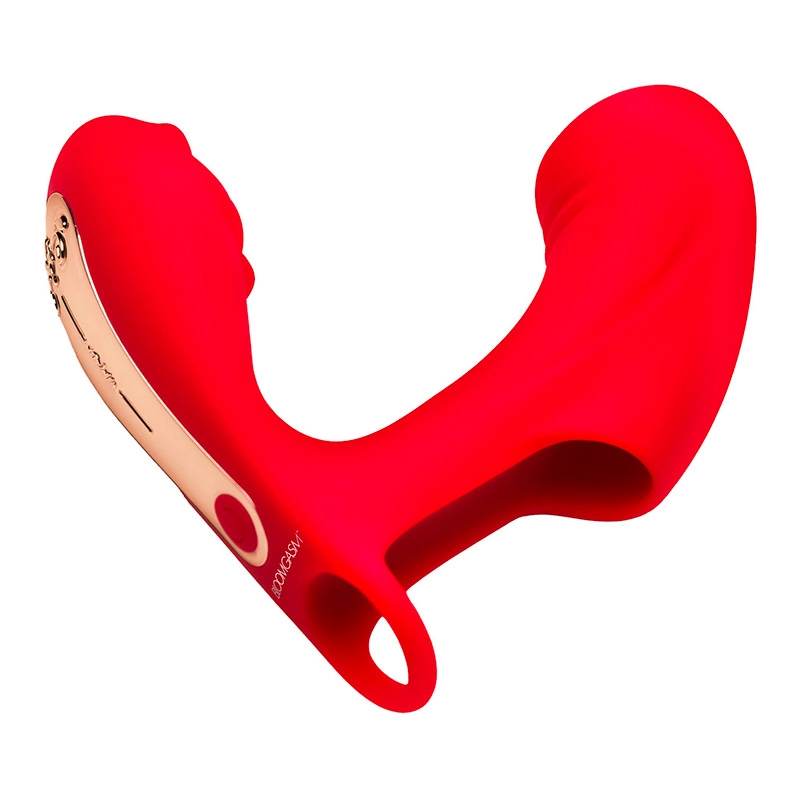 Double stimulation vibrating finger - Bloomgasm Rose Touch