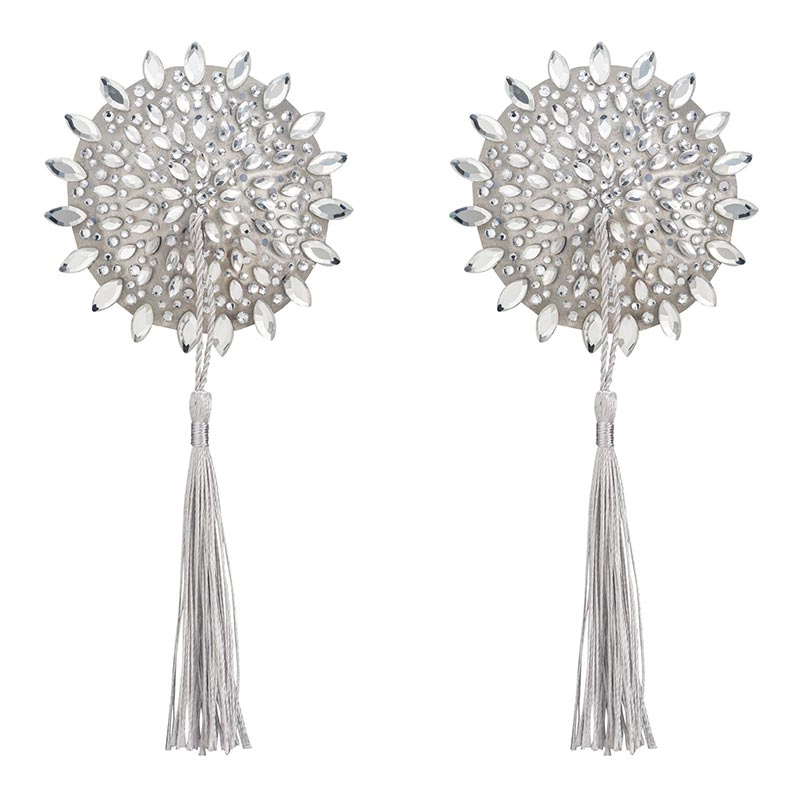 Mistiqua tassel nipple covers (Silver) - Obsessive