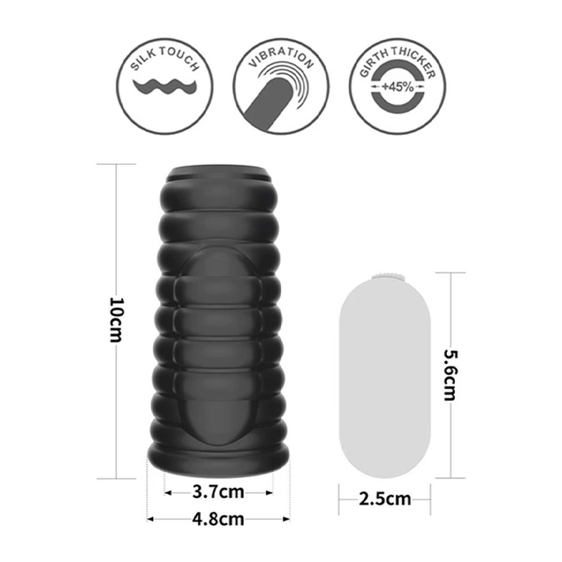 Gaine à pénis vibrante et stimulante - Knights Ring Wave