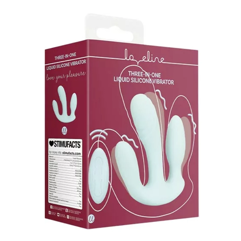 3-in-1 Vibrator - Loveline (Blue)