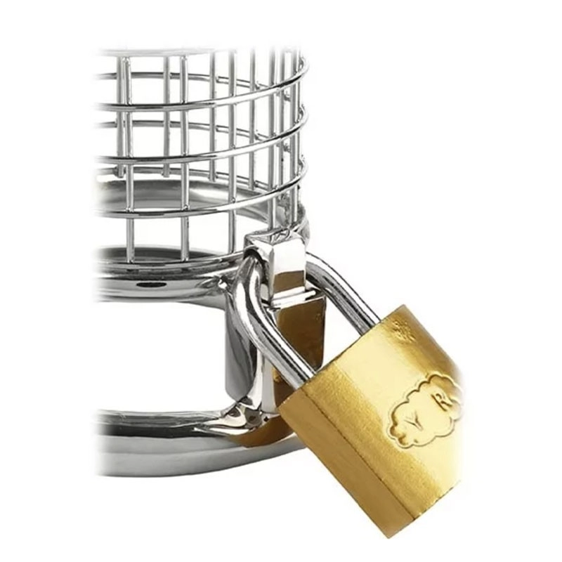 Cage de chasteté en acier inoxydable - Mr. Steel Matrix