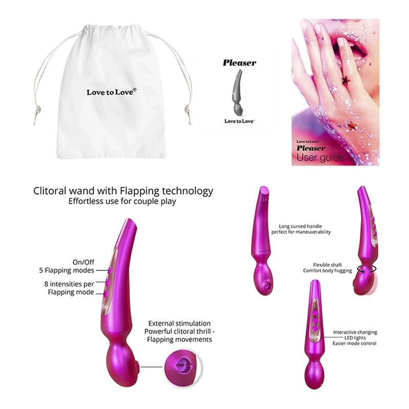 Stimolatore clitorideo Love to Love Pleaser - Iridescent Berry