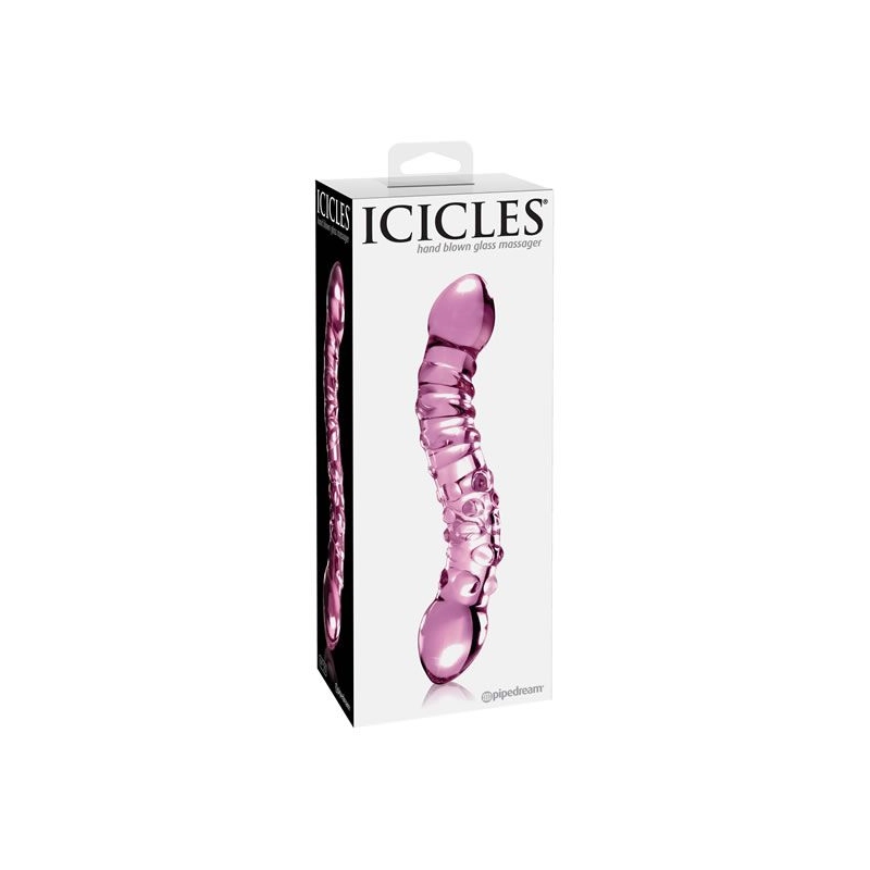 Double dildo en verre - Icicles No 55
