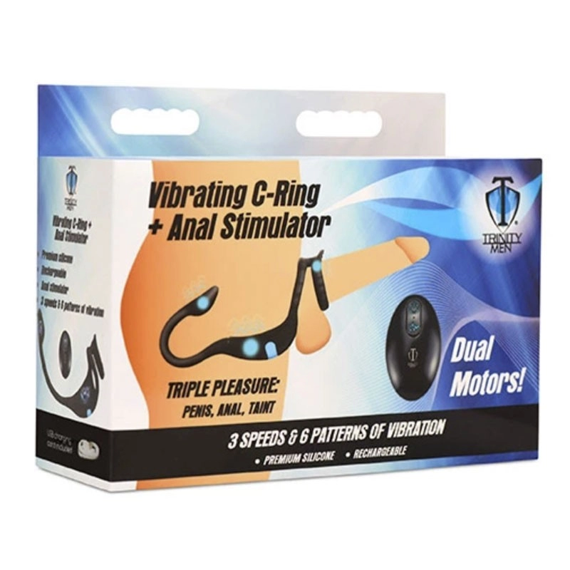 Trinity Men Penis Ring & Anal Stimulator