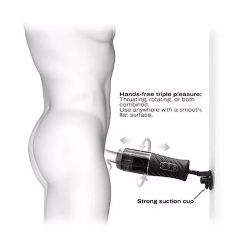 Rotierender Masturbator mit Hin- und Herbewegung – Dorcel Thrust Blow Pro