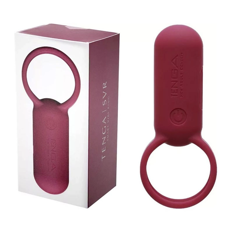 Anneau pénien vibrant - Tenga SVR (Bordeaux)