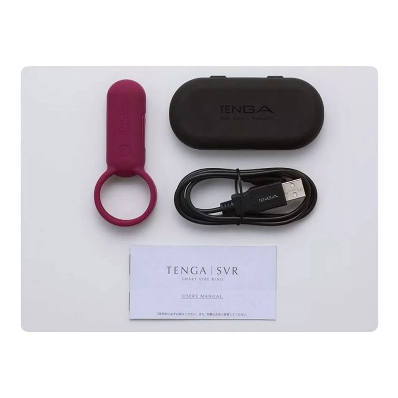 Anneau pénien vibrant - Tenga SVR (Bordeaux)