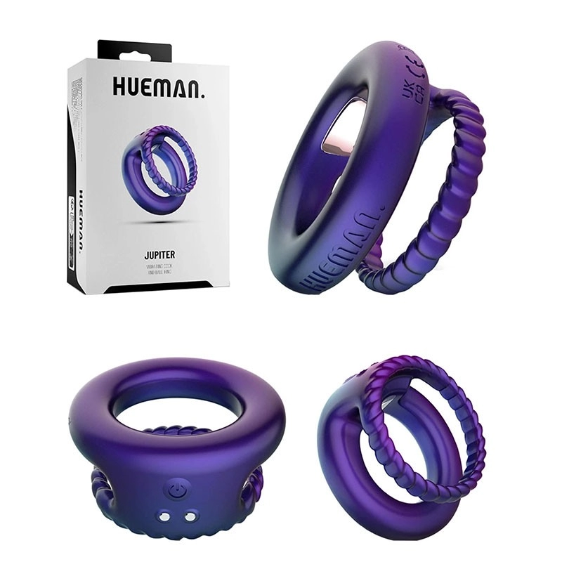 Double anneau pénien vibrant Hueman Jupiter
