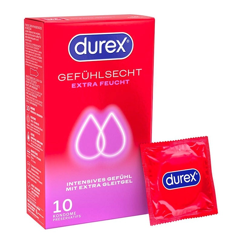 Durex Feeling Extra Feucht (10 preservativi)