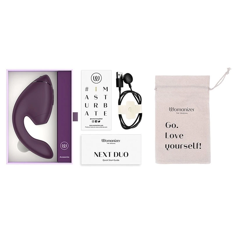 Womanizer NEXT DUO (Dark purple) - Clitoral and vaginal stimulator