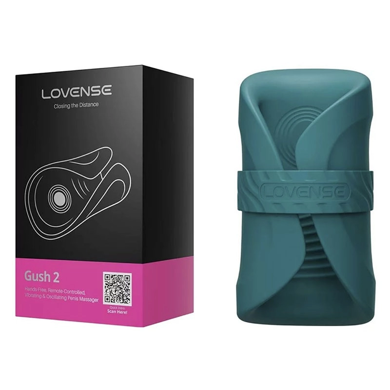 Masturbatore e massaggiatore per glande connesso - Lovense Gush 2