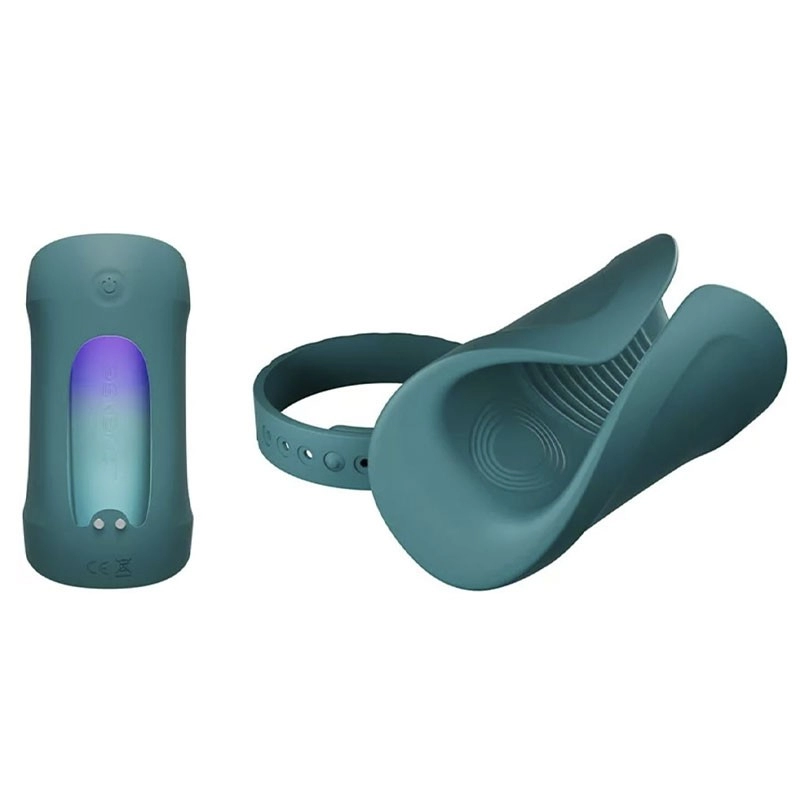 Masturbatore e massaggiatore per glande connesso - Lovense Gush 2