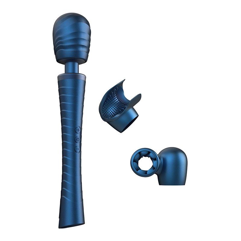 Baguette vibrante MAN.WAND EDGY - Bleu étoilé