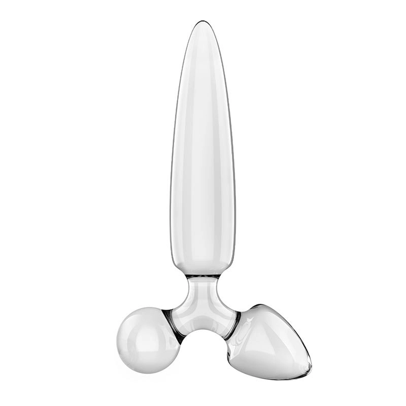 Dildo in vetro Satisfyer Triple Crystal 1