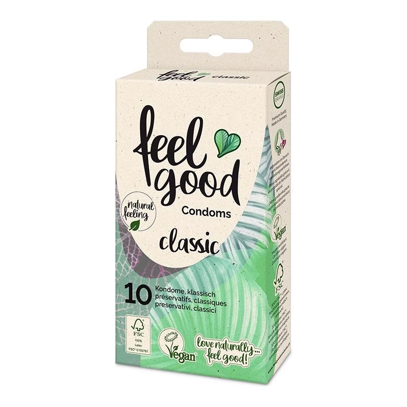 Préservatifs Vegan Classic (10 Préservatifs) - Feelgood