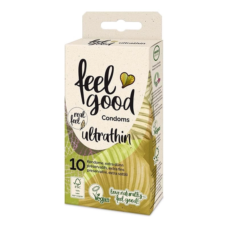 Kondome Vegan hauchdünn (10 Kondome) - Feelgood