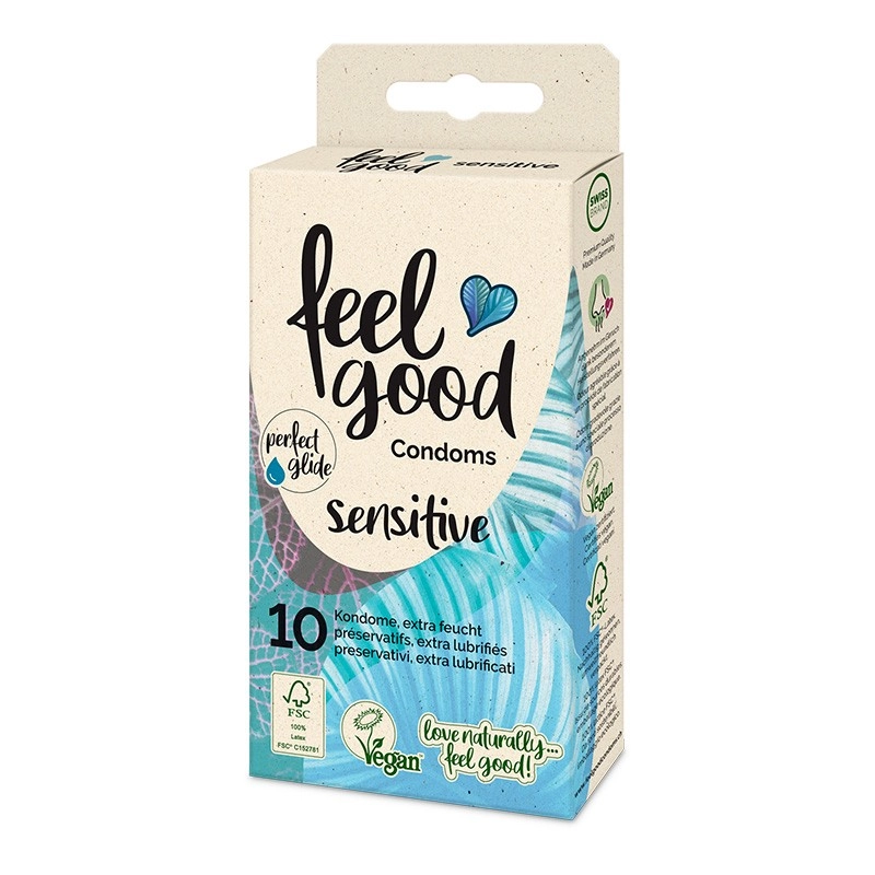 Extra geschmiert Kondome Vegan (10 Kondome) - Feelgood
