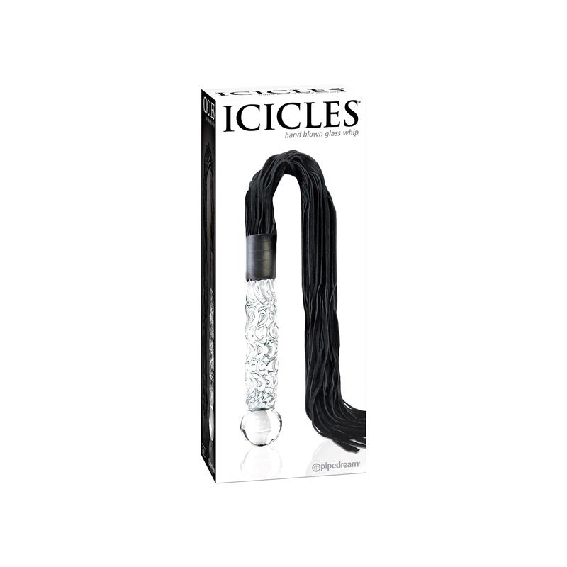Glass Dildo with BDSM Whip - Icicles 38