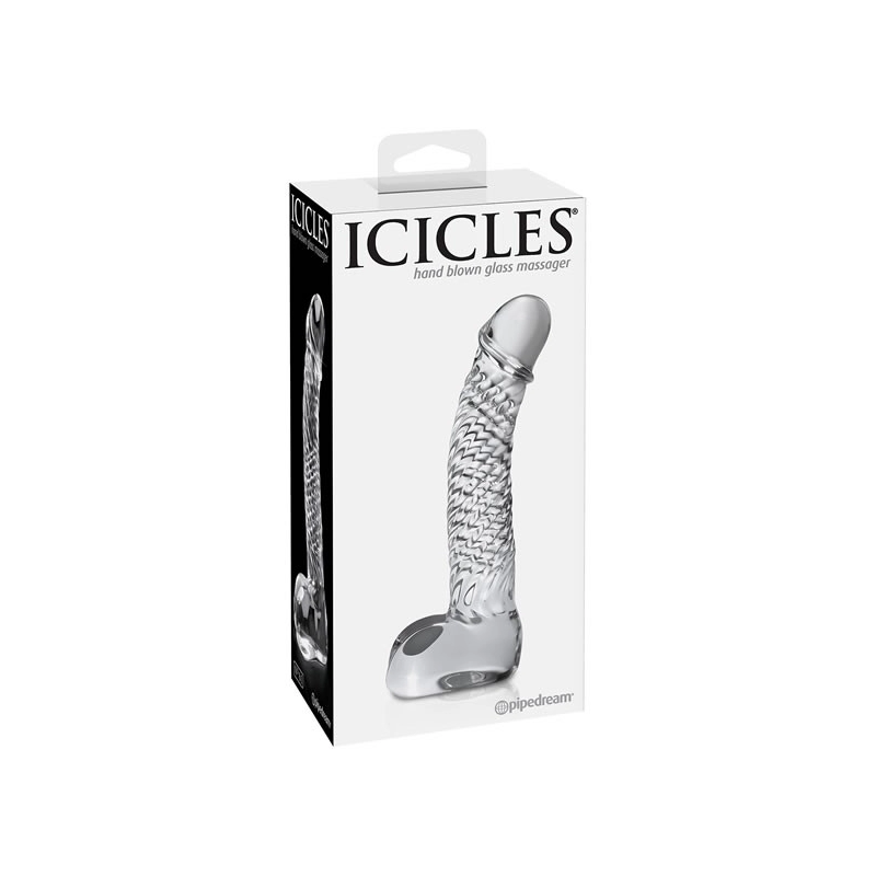 Realistic glass dildo - Icicles No. 61
