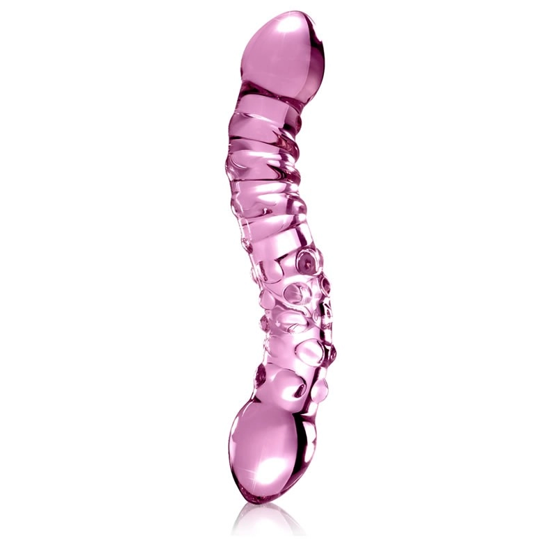 Double dildo en verre - Icicles No 55