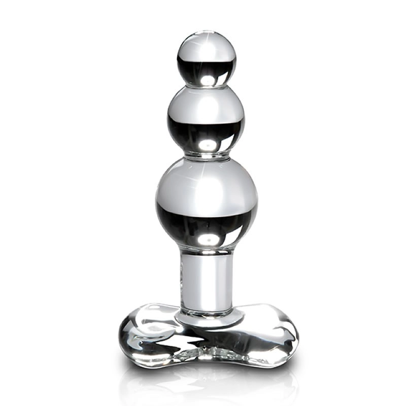 Progressiver Analplug aus Glas - Icicles No. 47