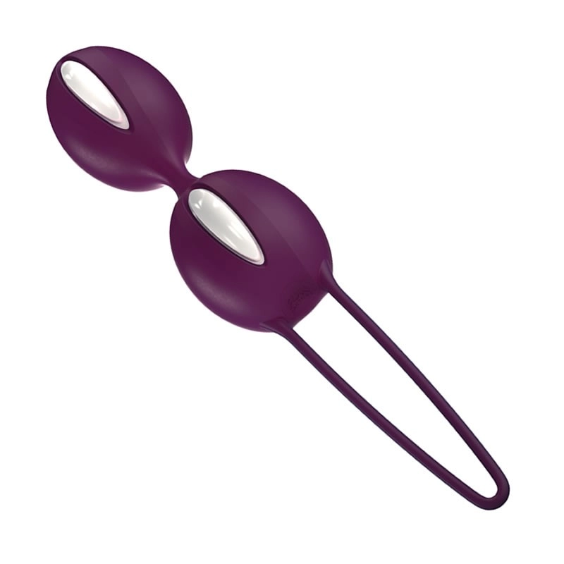 Boules de Geisha Smartballs Duo Violettes et blanches - Fun Factory