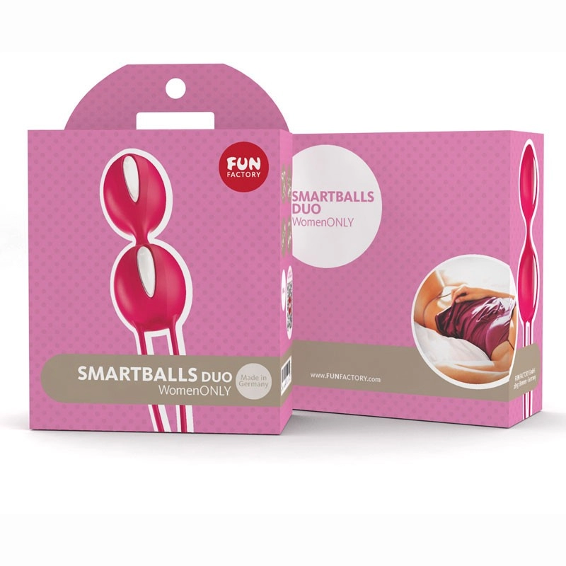 Boules de Geisha Smartballs Duo Indian Red et blanches - Fun Factory