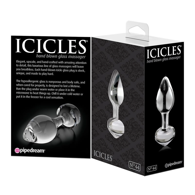 Analplug aus Glas - Icicles No. 44