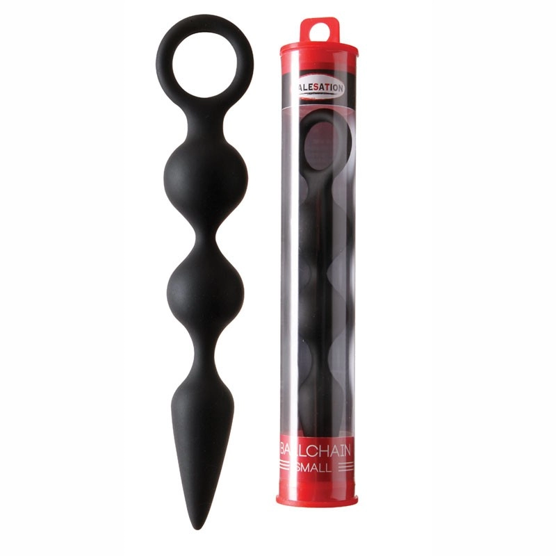 Mini Analkette Ballchain Schwarz - Malesation