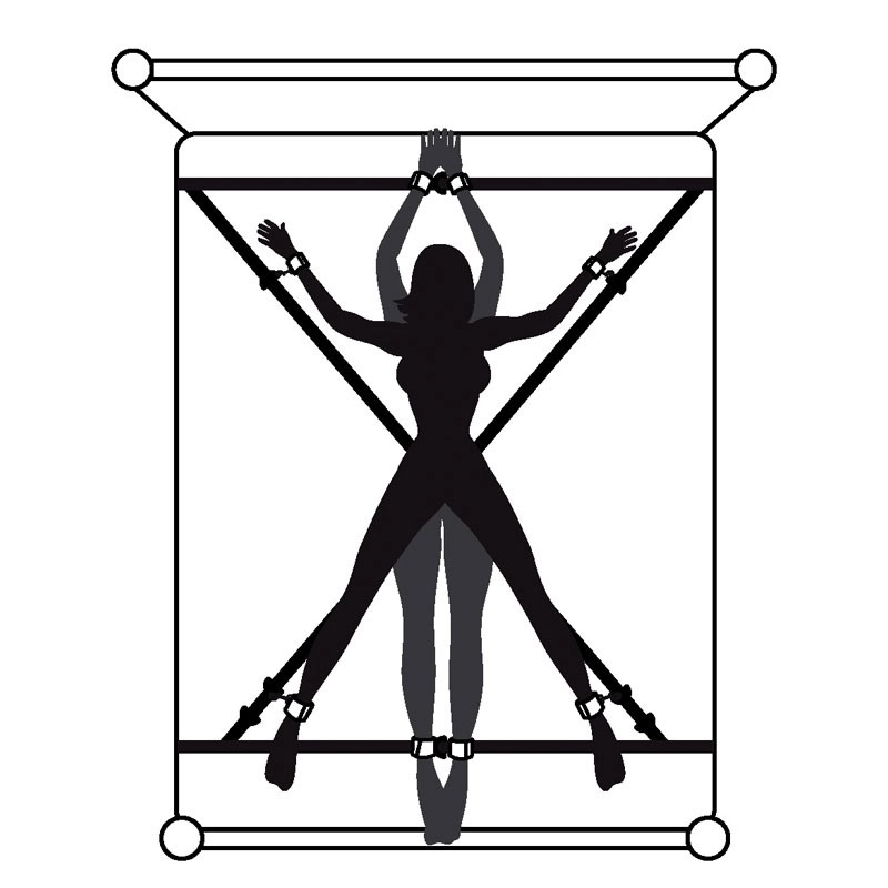 Kit d’attache en croix  Keep Still - Fifty Shades of Grey