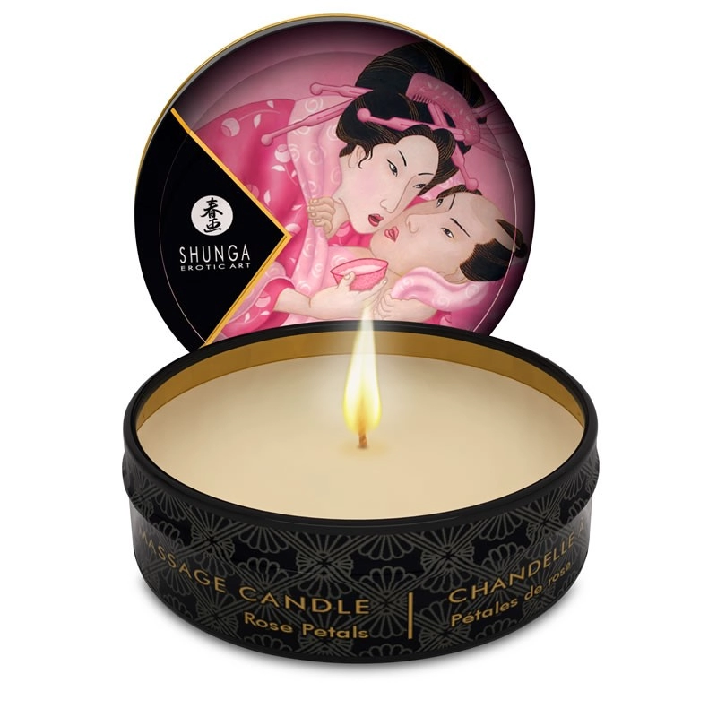 Bougie de massage Shunga - Aphrodisia Rose