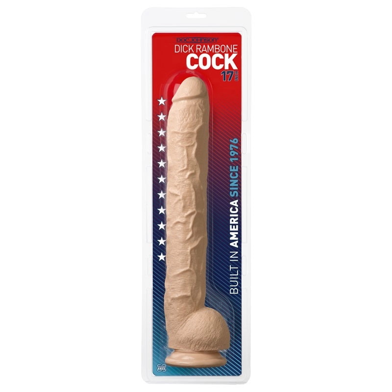 Godemichet Géant 43cm Dick Rambone Cock Blanc – Doc Johnson