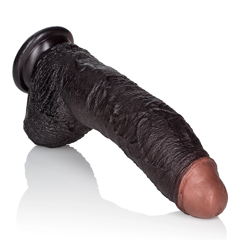 Realistischer schwarzer Dildo mit Saugglocke Sean Michael – California Exotics