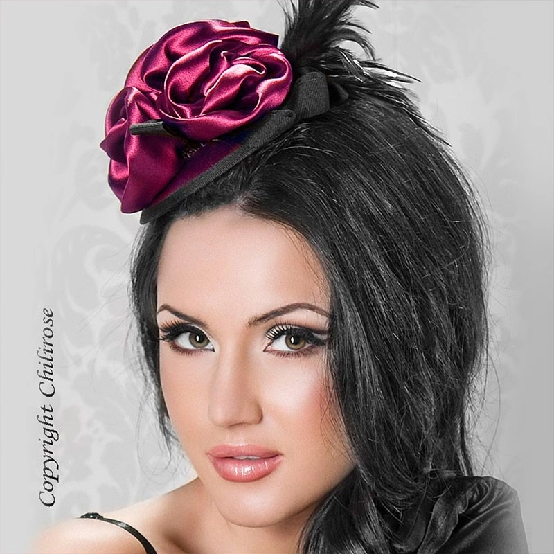 Mini Cappello burlesque CR-3232 Violet - Chilirose