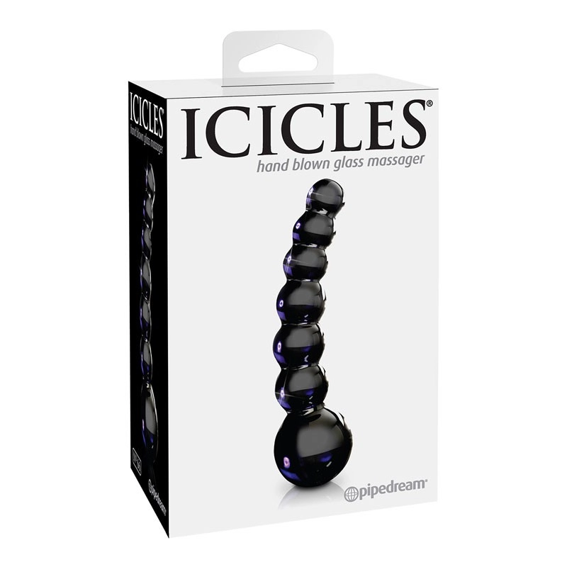 Palline anali di vetro Nero – Icicles N°66
