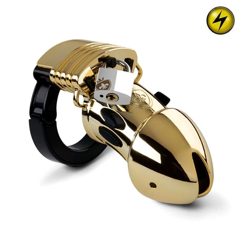Cock Cage Public Enemy No 1 Gold - Mystim
