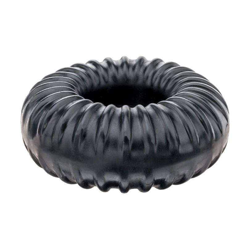 Anneau pénien Ribbed Ring Noir - PerfectFit