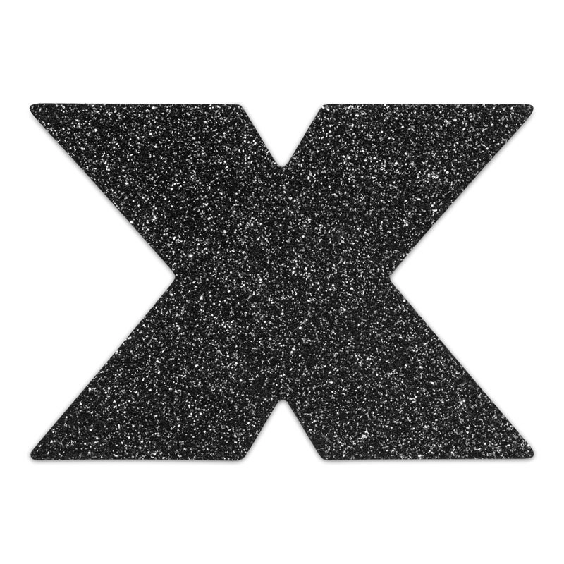 Nippies Flash Cross Schwarz - Nippel-Pasties