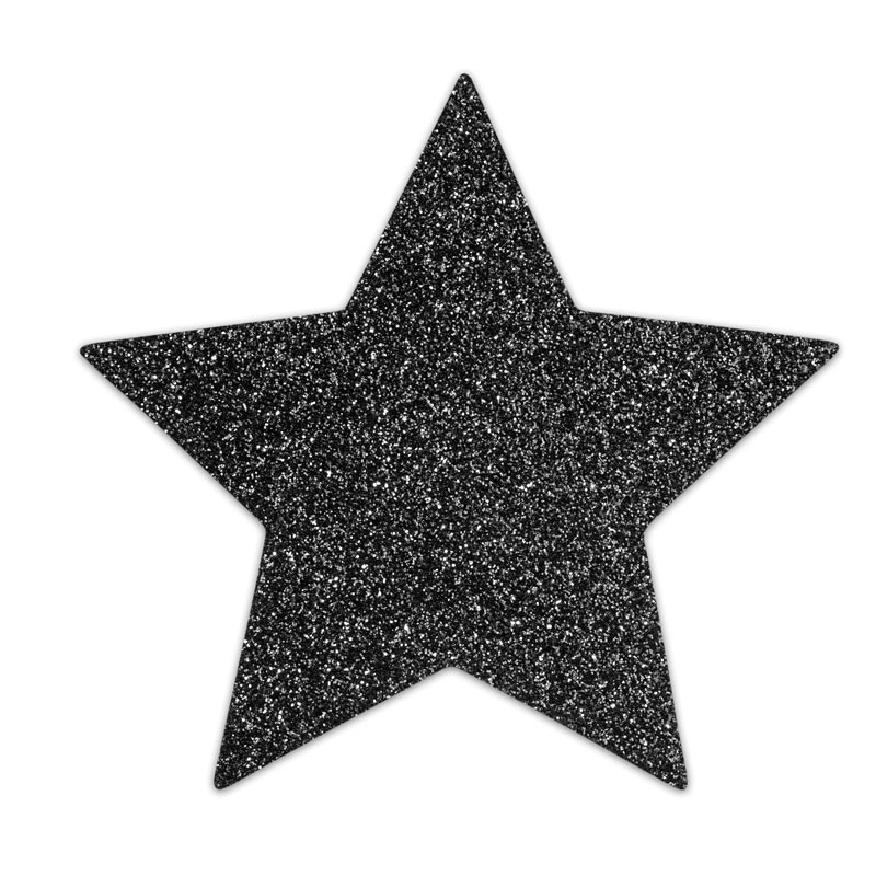 Nippies Flash Etoile Noirs - Cache-tétons adhésifs