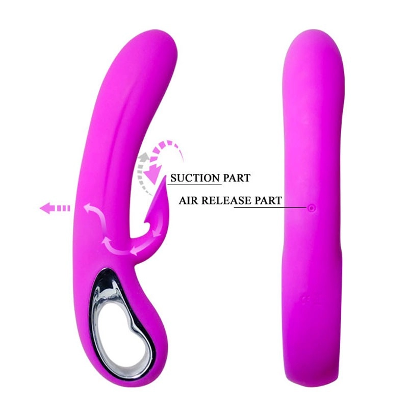 Vibrator with clitoral sucker fonction - Romance Massage